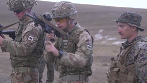Agile Spirit 19: U.S. Marines and U.K. Army weapons cross training