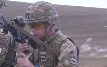 Agile Spirit 19: U.S. Marines and U.K. Army weapons cross training