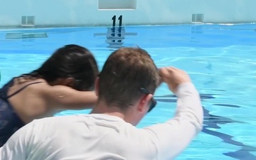 MCAS Iwakuni residents get their feet wet with MCCS Aquatics summer swim lessons (News Production)