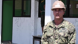 NMCB-4, Indonesian National Armed Forces continue construction at SDN Duduk Sampeyan Elementary School during CARAT 2019