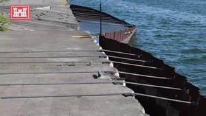Little Sodus Harbor West Pier Temporary Construction Complete
