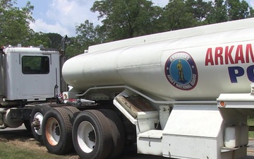 Arkansas National Guardsmen Provide Water to City of Carthage, Arkansas