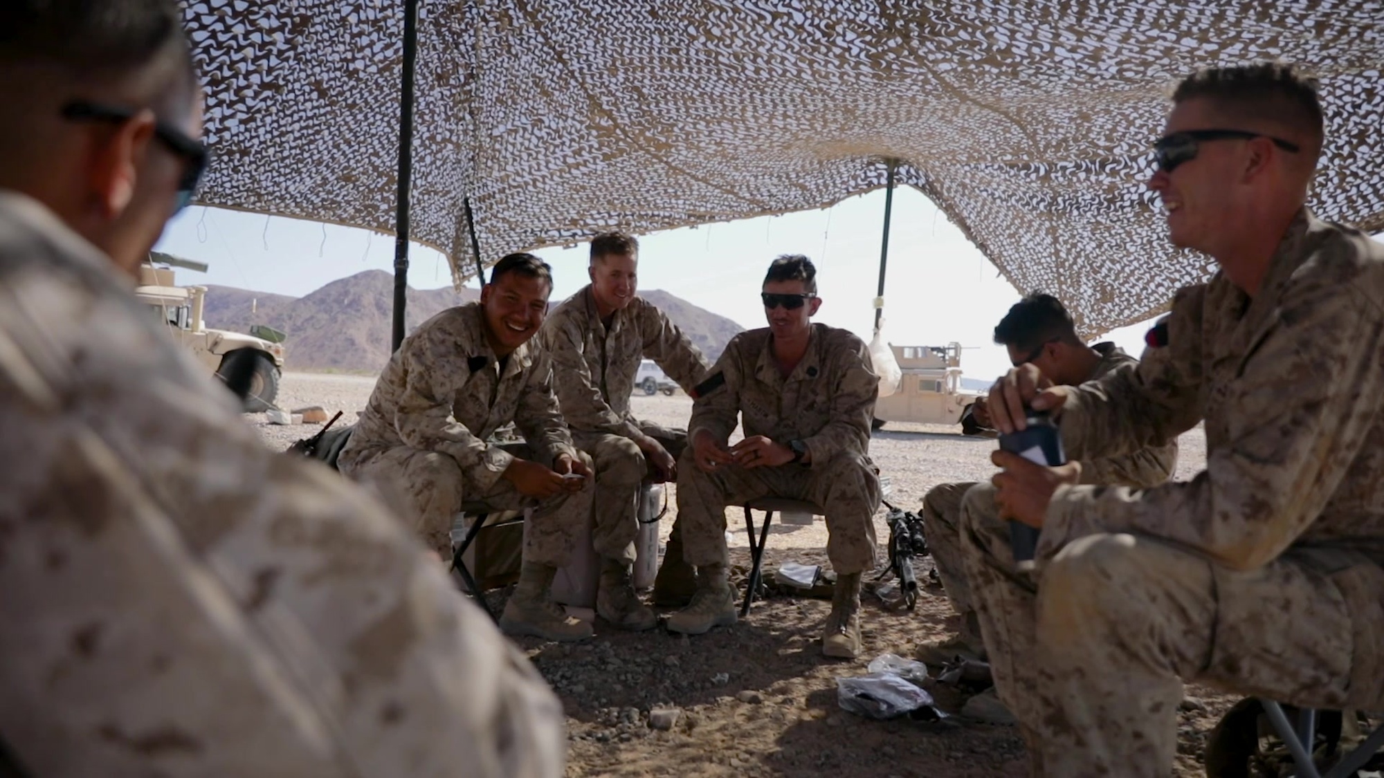 U.S. Marines with 1st Battalion, 25th Marine Regiment, 4th Marine Division, describe what it is like training out in the field during Integrated Training Exercise 5-19 at Marine Corps Air Ground Combat Center Twentynine Palms, Calif., July 25- Aug. 22, 2019. Reserve Marines and Sailors with 1/25 participate in ITX to prepare for their upcoming deployment to the Pacific Region. (U.S. Marine Corps video by Sgt. Andy O. Martinez)