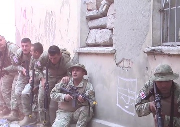 Agile Spirit 19: The Adjutant General of Georgia and the Deputy Commanding General of Army Europe visit the 178th Military Police Company