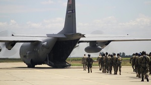 Airmen Conduct Airlift Operations with Romanian Paratroopers