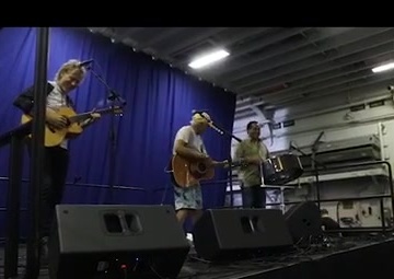 Jimmy Buffett Visits USS Kearsarge