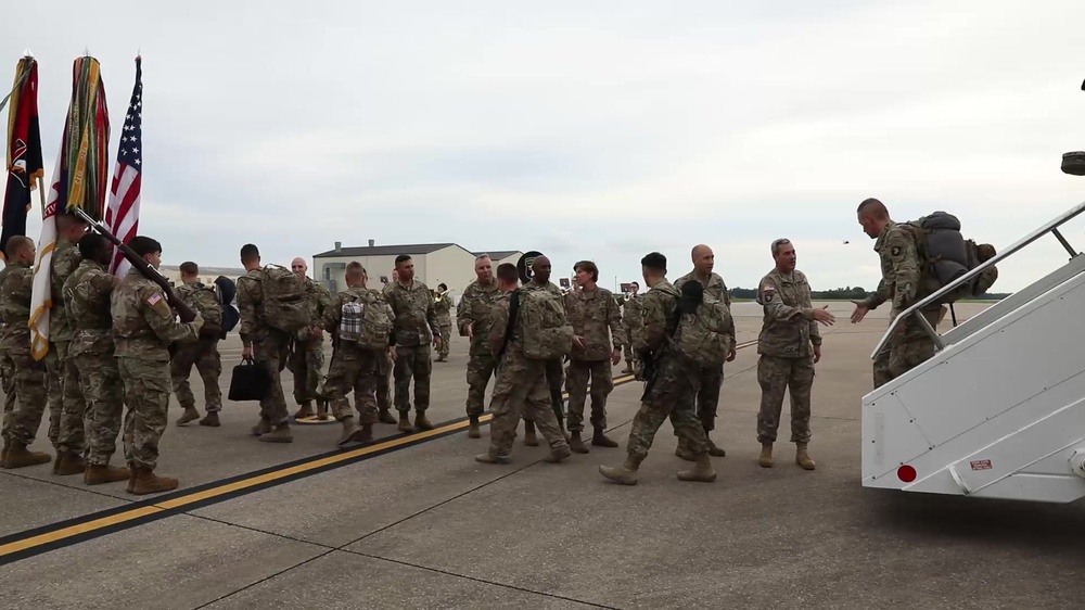 DVIDS Video 594th Transportation Company return home to Fort Campbell