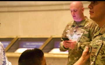 District of Columbia National Guardsmen Delays His Promotion for a Special Occasion