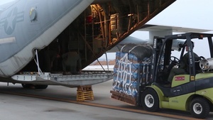 (B-Roll) VMGR-352 Loads and Drops Water Off For 2019 Summer Fury