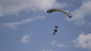 U.S. - Romanian Forces Perform HALO Parachute Jump, B-Roll
