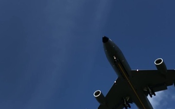 168th Wing KC-135 On Final Slow Motion