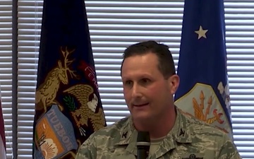 Michigan Air National Guard Chief of Staff Brig. Gen. Teff Speaks on Suicide Prevention