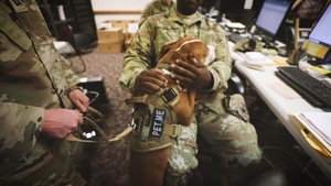 The New Jersey National Guard's New Therapy Dog Ace Visits with Soldiers