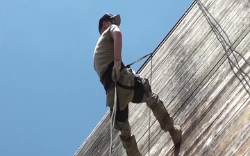 219th Security Forces Rappelling Training