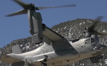 CV-22s from Cannon AFB Landing at Air Force Academy
