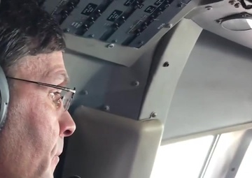 Secretary Esper Observes Mid-Air Refueling