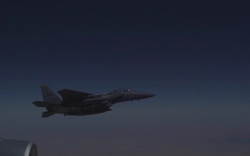 Refueling F-15E Strike Eagles