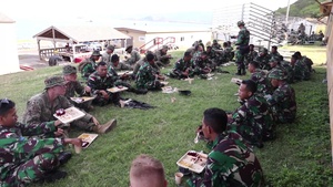 U.S. and Indonesian Marines Chow Down
