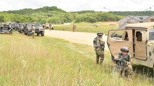 U.S. Army Reserve convoy training at CSTX 19-04