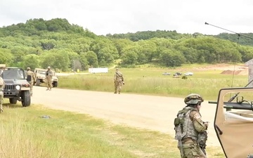 U.S. Army Reserve convoy training at CSTX 19-04