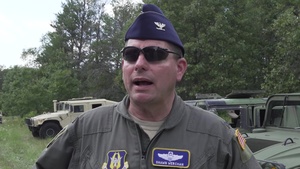 Col. Werchan surveys mock deployments sites for exercise Patriot Warrior
