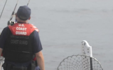 Coast Guard Station Port Aransas conducts safety inspections for Operation Reel-It-In near Corpus Christi, Texas