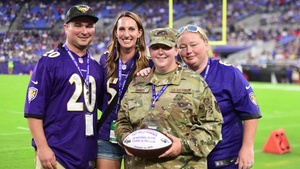 D.C. Air National Guard Tech. Sgt. Downes Recognized as Hometown Hero by Baltimore Ravens