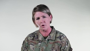 Command Chief Master Sgt. Katie McCool addresses resiliency at Whiteman Air Force Base