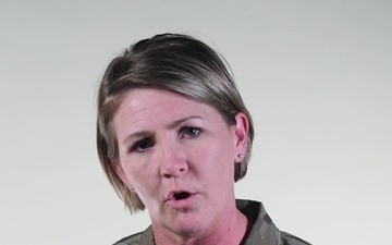 Command Chief Master Sgt. Katie McCool addresses resiliency at Whiteman Air Force Base