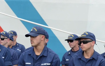 BRoll: Coast Guard Commandant to recognize USCGC Midgett (WMSL 757) for first drug busts