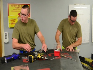 Beale sheet metal creates memorial for Lt. Col. Ira Eadie