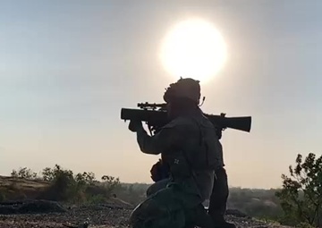 M3 Carl Gustav Missile Fire at joint range on Puslatpur Marine Base, Indonesia, Exercise Garuda Shield