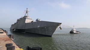Maritime Training Activity (MTA) Malaysia 2019 - USS Montgomery Departs