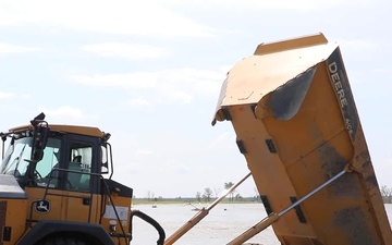 B-Roll footage of Levee L550 near Watson, Missouri Aug. 23, 2019