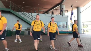 IWTG CPO Selects compete in cadence and guidon competition