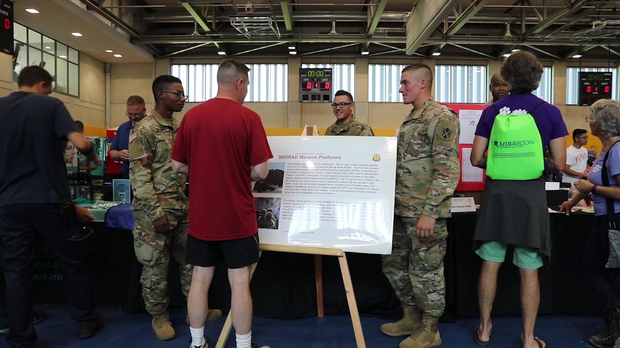 U.S. Army Garrison Ansbach hosted a Community Showcase on August 24, 2019 at the Katterbach Kaserne Fitness Center. The showcase helps to introduce families to the services available to them in Ansbach as well as gives an opportunity for new families to be introduced to the community (U.S. Army video by Spc. Nyatan Bol)