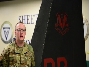Beale sheet metal creates memorial for Lt. Col. Ira Eadie B-roll