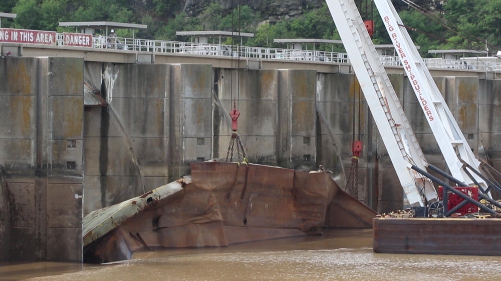 DVIDS Video bers Falls Barge Removal