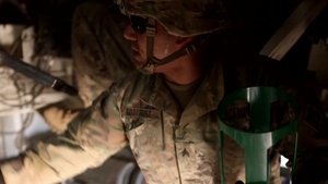 Alpha Battery, 3rd Battalion, 29th Field Artillery Regiment, 4th Infantry Division Conducts Live Fire in Support of Eager Lion 19
