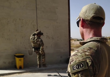 USAF Special Tactics Conduct High Angle Rope Skills with Coalition Forces during Eager Lion 2019
