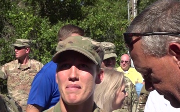 First Air Force Female Graduating Army Ranger School