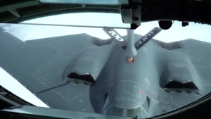 B-2's first flight with RAF F-35s