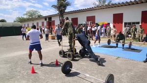 B-Roll: Partner nations participate in a sports competition after multinational exercise in Brazil