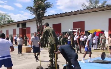 B-Roll: Partner nations participate in a sports competition after multinational exercise in Brazil