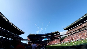 Hawaiian Raptors flyover Aloha Stadium