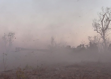 MRF-D Marines fire M777 howitzer during Exercise Koolendong