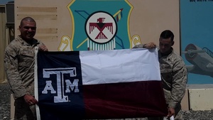 GySgt Mark Bautista and Sgt James Halepaska (USMC) Texas A&M Shout out