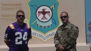 SSgt Bryce Belanger (USAF) and TSgt Joshua Shows LSU vs Alabama Shout Out