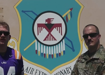 SSgt Bryce Belanger (USAF) and TSgt Joshua Shows LSU vs Alabama Shout Out