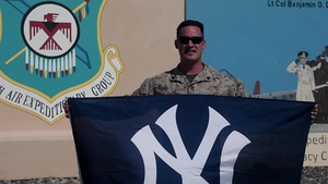 Sgt Matthew Giraldes (USMC) New York Yankees Shout Out
